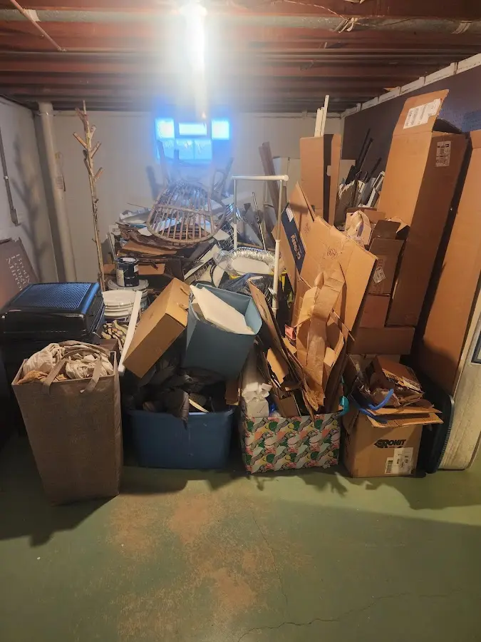 Roll-off dumpster container at job site for 4 Yard Dumpster Rental in Cottonwood